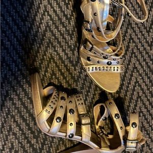 Breckelles sandals with studs and high heels size 8
